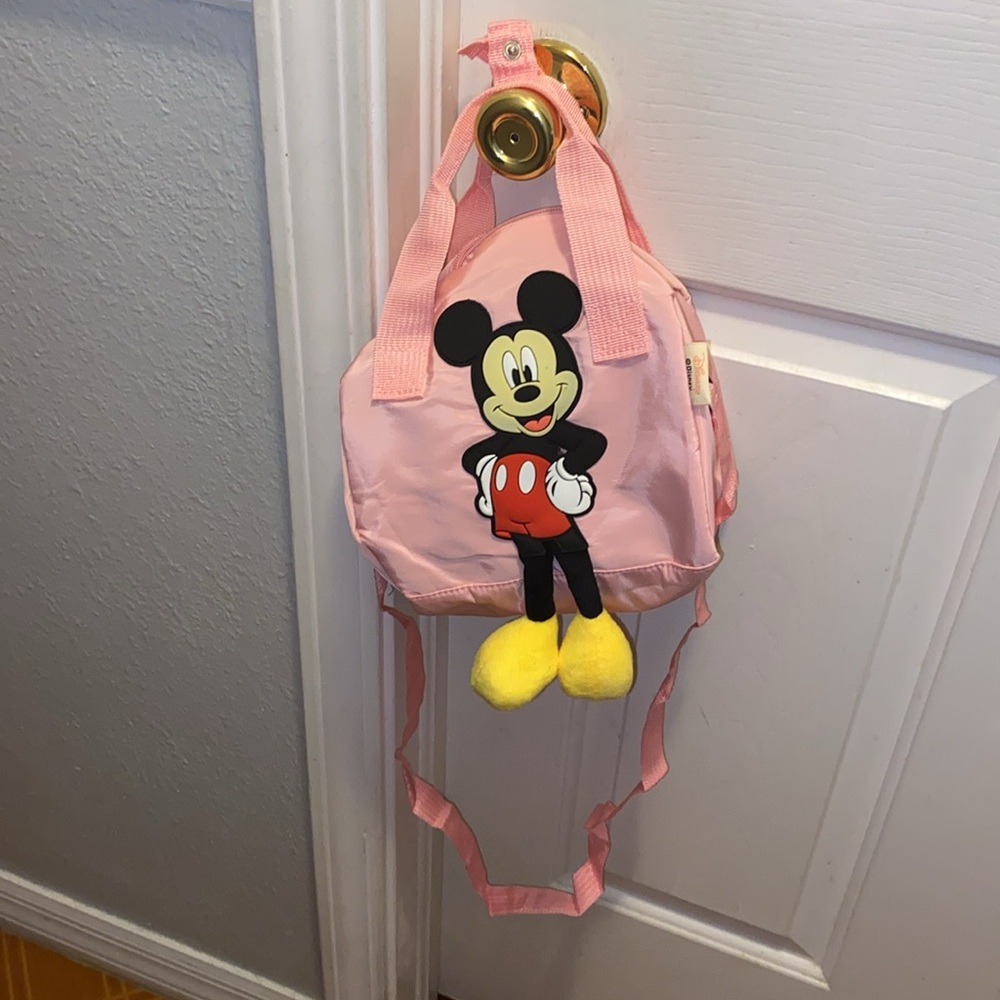 Mickey Mouse baby pink bag